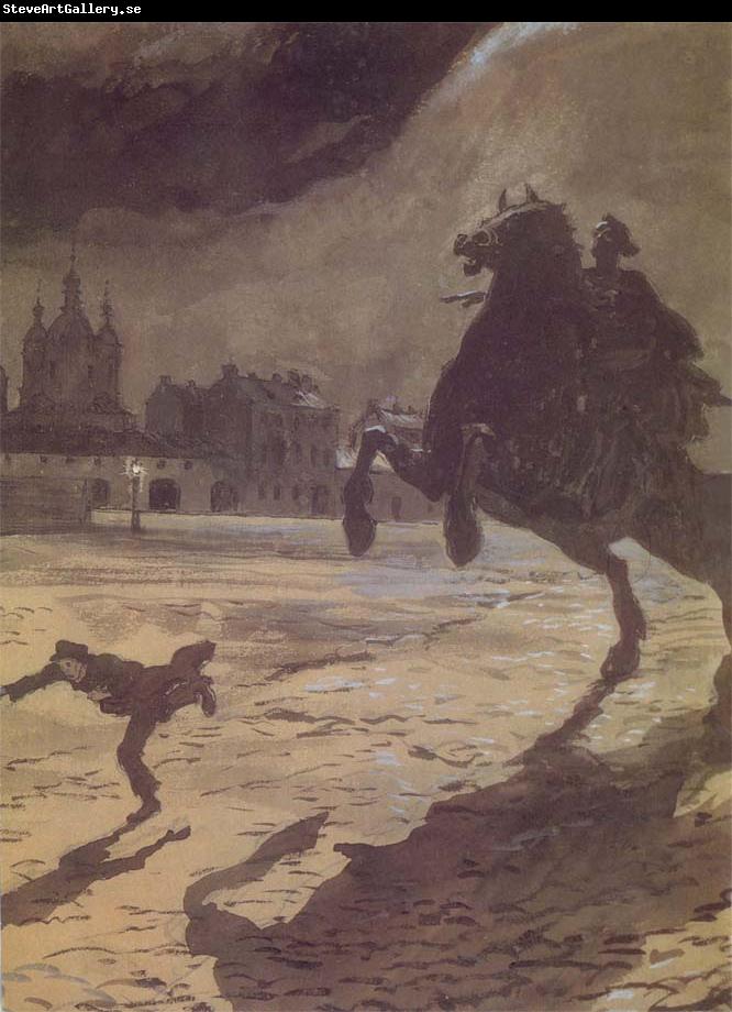 Alexander Benois The Bronze hoseman